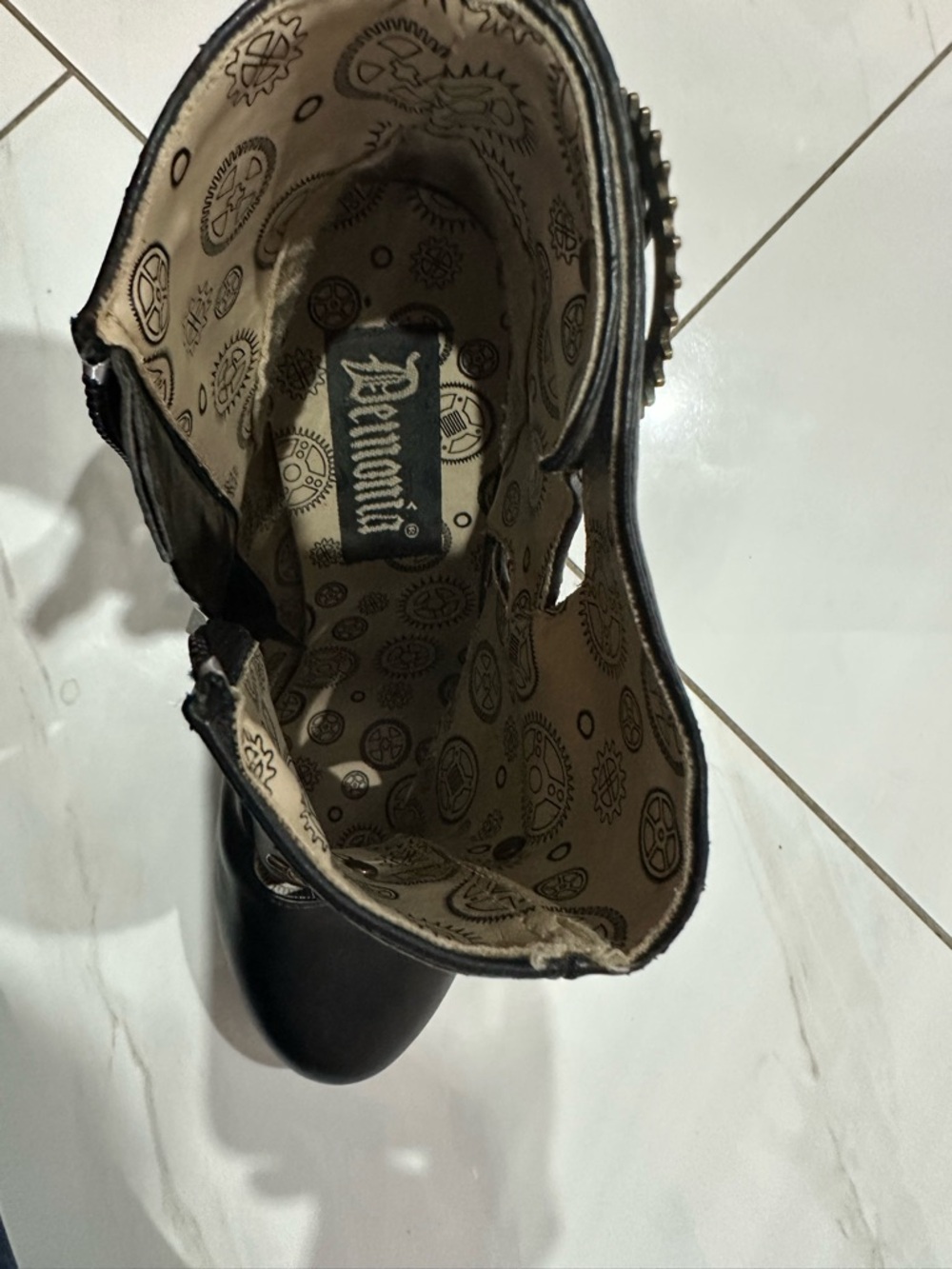 🔥 Demonia Tesla Steampunk Ankle Boots 🔥 Size 8 - Picture 7 of 7